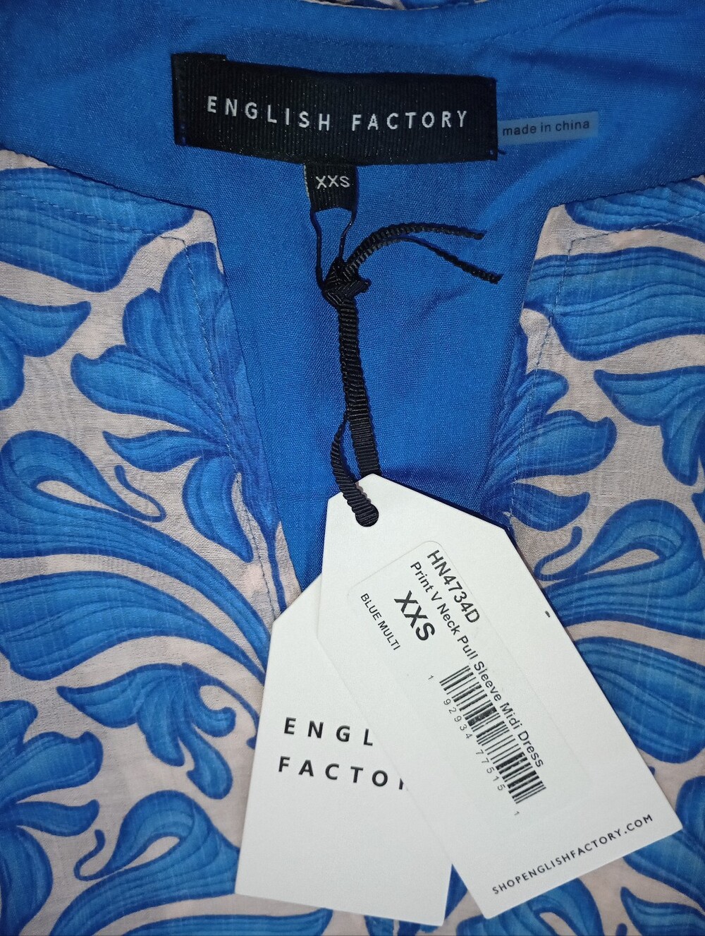Tuckernuck Blue Geo Floral Cara Maxi Dress - Picture 10 of 11